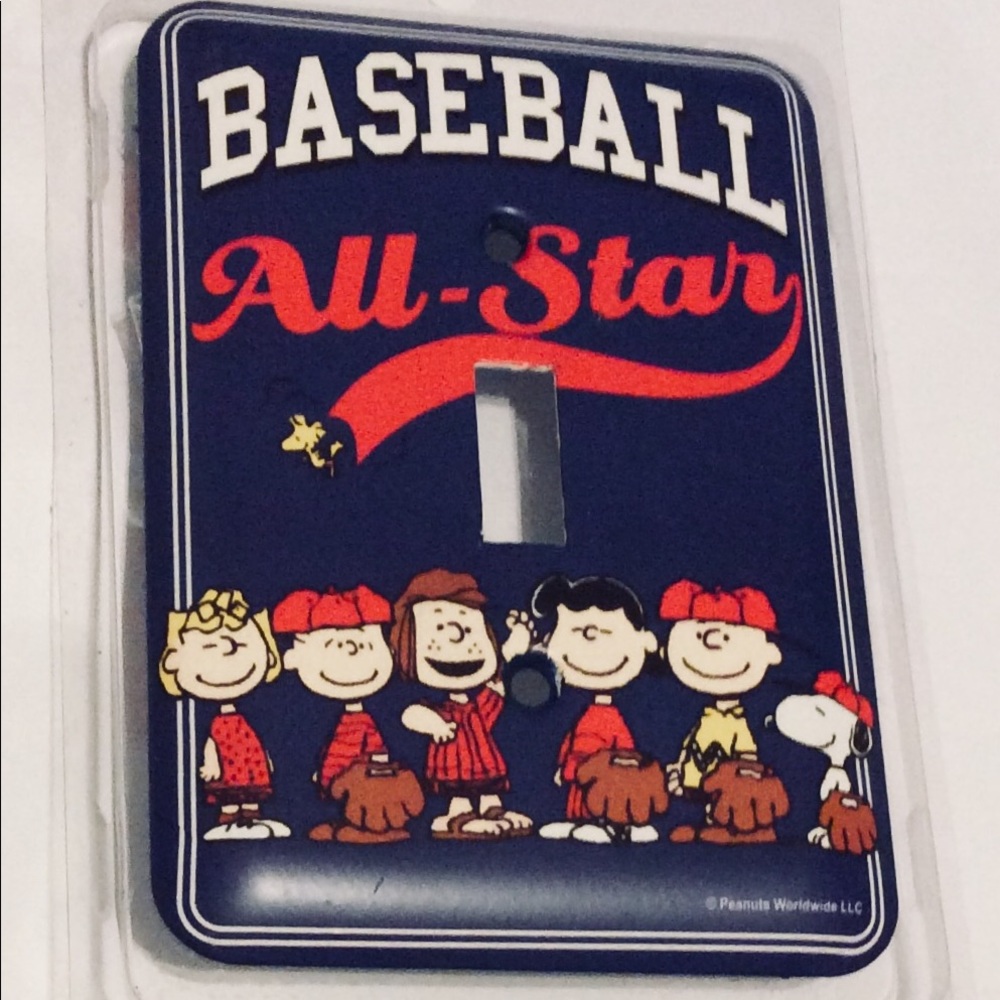 Charlie Brown Baseball All-Star Metal Switch Place
